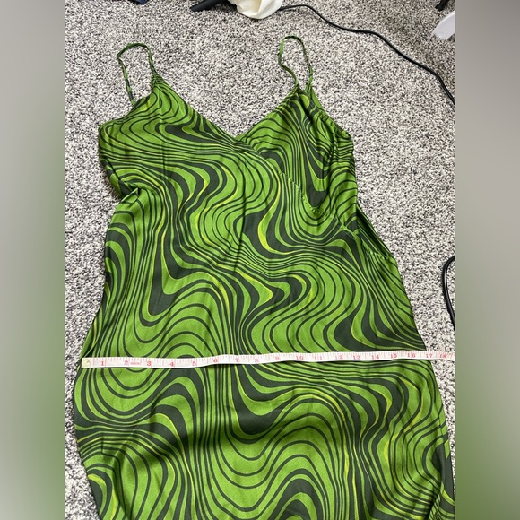 Zara Women’s printed midi Slip dress size small Grunge Abstract Blogger Hot - Picture 10 of 12